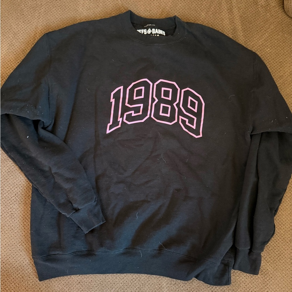 1989 Black Crewneck Sweater by